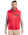 Boston Red Sox Cutter & Buck Rainier PrimaLoft® Mens Eco Insulated Full Zip Puffer Vest Red Front