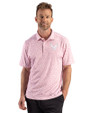 Eastern Washington Eagles Cutter & Buck Pike Recycled Fern Print Mens Polo Red Front