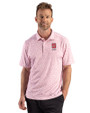 North Carolina State Wolfpack Alumni - Cutter & Buck Pike Recycled Fern Print Mens Polo Red Front