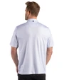 Spelman College Jaguars Cutter & Buck Pike Recycled Fern Print Mens Polo Atlas Light Blue Back