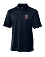 Boston Red Sox Cutter & Buck Genre Textured Solid Mens Polo Navy Blue Mannequin