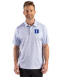 Duke Blue Devils Cutter & Buck Pike Recycled Fern Print Mens Polo Chelan Blue Front