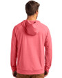 Oklahoma Sooners 2026 NCAA Mens Baseball College World Series Champions Cutter & Buck Adapt Recycled Soft Knit Stretch Mens Heathered Hooded Pullover Cardinal Red Heather Back