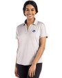 Los Angeles Rams  - Cutter & Buck Coastline Recycled Double Peached Womens Dolman Polo CONCRETE Front