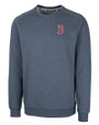 Boston Red Sox Cutter & Buck Saturday Cotton Blend Mens Crew Neck Sweatshirt Navy Blue Heather Mannequin