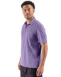 Cutter & Buck Virtue Recycled Heathered Featherlight Pique Mens Pocket Polo College Purple Heather Side