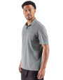 Cutter & Buck Virtue Recycled Heathered Featherlight Pique Mens Pocket Polo Hunter Heather Side