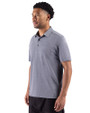Cutter & Buck Virtue Recycled Heathered Featherlight Pique Mens Pocket Polo Navy Blue Heather Side