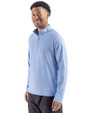 Cutter & Buck Virtue Recycled Heathered Featherlight Pique Mens Quarter-Zip Pullover Atlas Heather Side