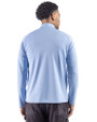Cutter & Buck Virtue Recycled Heathered Featherlight Pique Mens Quarter-Zip Pullover Atlas Heather Back