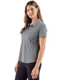 Cutter & Buck Virtue Recycled Heathered Featherlight Pique Womens Polo Hunter Heather Side