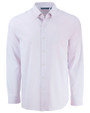 Cutter & Buck Skyline Windowpane Recycled Long Sleeve Button Down Mens Dress Shirt Red Mannequin