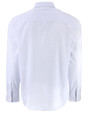 Cutter & Buck Skyline Windowpane Recycled Long Sleeve Button Down Mens Big & Tall Dress Shirt French Blue Mannequin Back