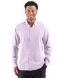 Cutter & Buck Skyline End on End Recycled Long Sleeve Mens Dress Shirt  College Purple Front