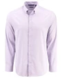 Cutter & Buck Skyline End on End Recycled Long Sleeve Mens Dress Shirt  College Purple Mannequin
