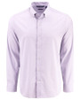 Cutter & Buck Skyline End on End Recycled Long Sleeve Mens Dress Shirt  College Purple Mannequin