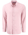 Cutter & Buck Skyline End on End Recycled Long Sleeve Mens Dress Shirt  Red Mannequin