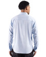 Cutter & Buck Skyline End on End Recycled Long Sleeve Mens Big & Tall Dress Shirt  Atlas Light Blue Back