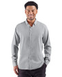 Cutter & Buck Skyline End on End Recycled Long Sleeve Mens Big & Tall Dress Shirt  Black Front