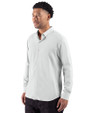 Cutter & Buck Skyline End on End Recycled Long Sleeve Mens Big & Tall Dress Shirt  Solitare Side
