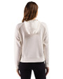 Cutter & Buck Drift Epic Versatility Recycled Textured Knit Womens Half Zip Hooded Pullover Shell Back