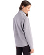Cutter & Buck Drift Epic Confidence Recycled Textured Knit Womens High Neck Pullover CONCRETE Back