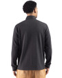 Cutter & Buck Drift Epic Versatility Recycled Textured Knit Mens Quarter Zip Black Back