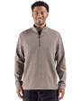 Cutter & Buck Drift Epic Versatility Recycled Textured Knit Mens Quarter Zip Mushroom Front