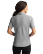 Northwestern Wildcats- Cutter & Buck Virtue Recycled Featherlight Pique Womens Polo Polished Medium Gray Back