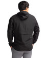 Northwestern Wildcats- Cutter & Buck Charter Recycled Packable Mens Half Zip Anorak Jacket Black Back