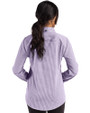 Northwestern Wildcats- Cutter & Buck Skyline Recycled Gingham Womens Long Sleeve Spread Collar Dress Shirt College Purple/White Back