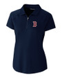 Boston Red Sox Cutter & Buck Forge Stretch Womens Short Sleeve Polo Liberty Navy Mannequin