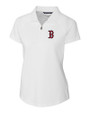 Boston Red Sox Cutter & Buck Forge Stretch Womens Short Sleeve Polo White Mannequin