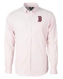 Boston Red Sox Cutter & Buck Versatech Tattersall Stretch Mens Big and Tall Dress Shirt Red Mannequin