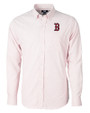 Boston Red Sox Cutter & Buck Versatech Tattersall Stretch Mens Long Sleeve Dress Shirt Red Mannequin