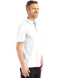 Northwestern Wildcats- Cutter & Buck Advantage Refresh Recycled Cotton-Blend Pique Mens Big & Tall Polo White Side