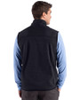 Northwestern Wildcats- Cutter & Buck Hunts Point Recycled Fleece Mens Hybrid Full Zip Vest Black Back