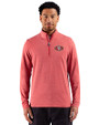 San Francisco 49ers Cutter & Buck Adapt Recycled Soft Knit Stripe Mens Quarter Zip Pullover Cardinal Red Heather Front