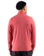 Denver Broncos Americana Cutter & Buck Adapt Recycled Soft Knit Stripe Mens Quarter Zip Pullover Cardinal Red Heather Back