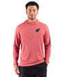 Arizona Cardinals Cutter & Buck Adapt Recycled Soft Knit Stripe Mens Hooded Pullover Cardinal Red Heather Front