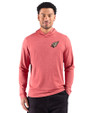 Arizona Cardinals Rivalries Cutter & Buck Adapt Recycled Soft Knit Stripe Mens Hooded Pullover Cardinal Red Heather Front