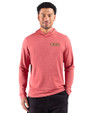 San Francisco 49ers Rivalries Cutter & Buck Adapt Recycled Soft Knit Stripe Mens Hooded Pullover Cardinal Red Heather Front