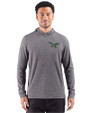 Philadelphia Eagles Historic -  Cutter & Buck Adapt Recycled Soft Knit Stripe Mens Hooded Pullover Black Heather Front