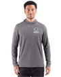 Green Bay Packers Mono Cutter & Buck Adapt Recycled Soft Knit Stripe Mens Big & Tall Hooded Pullover Black Heather Front