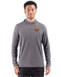 Washington Commanders Cutter & Buck Adapt Recycled Soft Knit Stripe Mens Big & Tall Hooded Pullover Black Heather Front