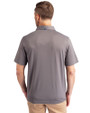 Texas Tech Red Raiders Cutter & Buck Forge Recycled Four-Way Stretch Mens Big & Tall Polo Elemental Grey Back