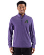 Arizona Diamondbacks Cooperstown Cutter & Buck Adapt Recycled Soft Knit Stripe Mens Quarter Zip Pullover College Purple Heather Front