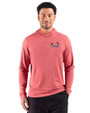 St. Louis Cardinals City Connect Cutter & Buck Adapt Recycled Soft Knit Stripe Mens Hooded Pullover Cardinal Red Heather Front