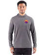 Colorado Rockies City Connect- Cutter & Buck Adapt Recycled Soft Knit Stripe Mens Hooded Pullover Black Heather Front