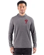 Philadelphia Phillies Cutter & Buck Adapt Recycled Soft Knit Stripe Mens Hooded Pullover Black Heather Front